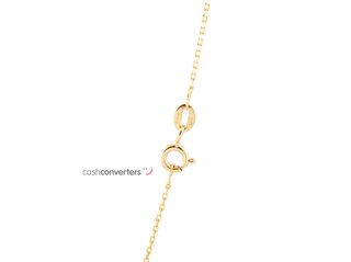 cadena oro 18k con piedra con circonita 23cm
