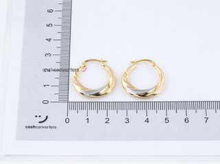 argollas oro 18k