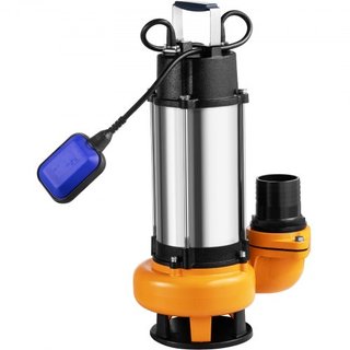 Bomba de Agua Sumergible, 2200W 60000L/H, con Cable de 8 m y Interruptor de Flotador Automático, Acero Inoxidable Portátil para Agua Sucia o Limpia, Drenar Inundaciones, Vaciar Estanques de Jardín...