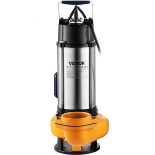 Bomba de Agua Sumergible, 2200W 60000L/H, con Cable de 8 m y Interruptor de Flotador Automático, Acero Inoxidable Portátil para Agua Sucia o Limpia, Drenar Inundaciones, Vaciar Estanques de Jardín...