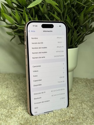 iPhone 15 Rosa – 128GB