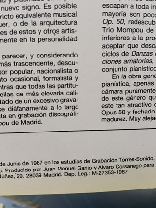 DISCO LP, VINILO,  E. Granados – Trío Mompou