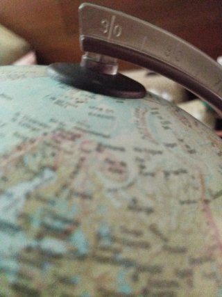 Globo terráqueo del mundo educativo