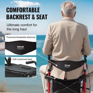 Caminador y silla de transporte 2 en 1 para personas mayores, combo de caminador y silla de ruedas plegable con reposapiés, caminador de movilidad de aluminio ligero con manillar ajustable, ruedas...