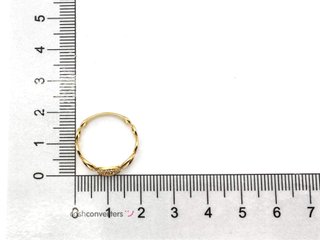anillo oro 18k con circonita