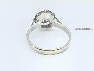 anillo oro 18k con piedra con diamante