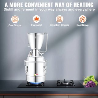 Máquina destiladora de agua de 68.1 L Equipos de elaboración DIY Still para el hogar