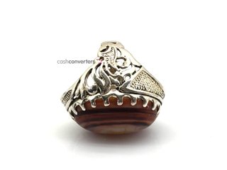 anillo plata 925mm con piedra con nacar