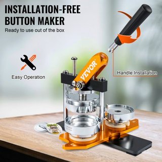 Máquina de Hacer Botones, Kit de Prensa de Insignias de 75 mm (3 pulgadas), Regalos DIY para Niños, Suministros para Hacer Botones con 500 Piezas de Botones y Cortador Circular y Libro Mágico