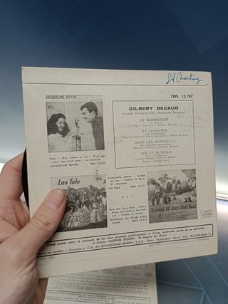 Lote 2 eps, vinilos, discos 7", Gilbert Becaud
