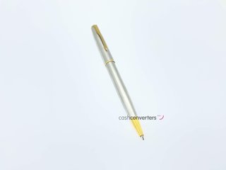 boligrafo alta gama parker plateado