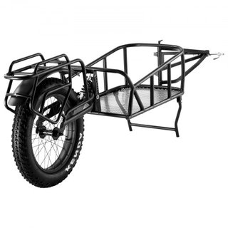 Remolque de Carga para Bicicleta, Capacidad de Carga de 70 lbs, Carro de Bicicleta de Alta Resistencia, Almacenamiento Compacto y Estructura de Liberación Rápida con Enganche Universal, Ruedas de ...