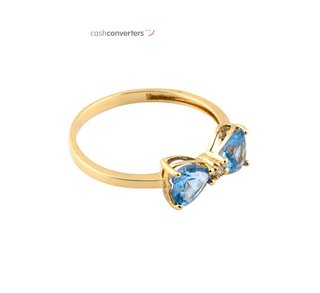 anillo oro 18k con piedra con circonita t. 20 (19,1 mm)