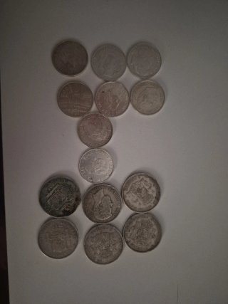 14 Monedas Plata