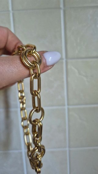 Collana a catena color oro