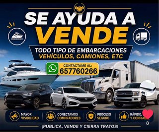 Ayuda para vender todo tipo de vehículos