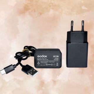 Caricatore Godox VC26 USB + Cavo