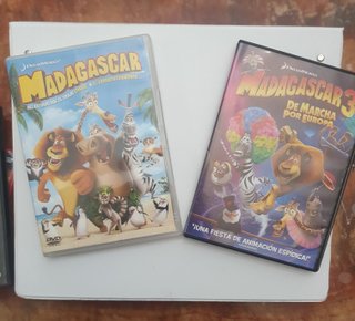 Lote 2 Películas DVD Madagascar Español