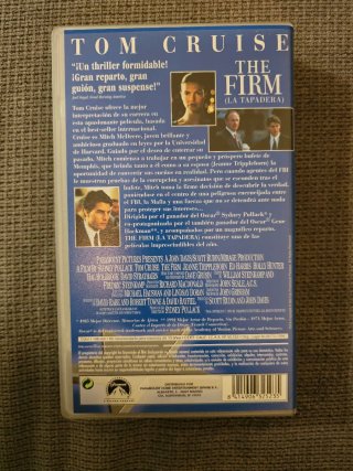 Película VHS La Tapadera - Tom Cruise