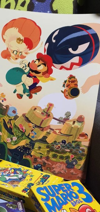 Super Mario Kingdom Poster A3
