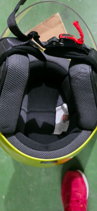 Casco Moto Unik Amarillo Talla S