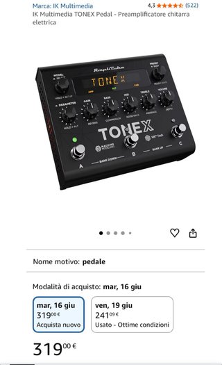 IK Multimedia TONEX Pedal - Come Nuovo
