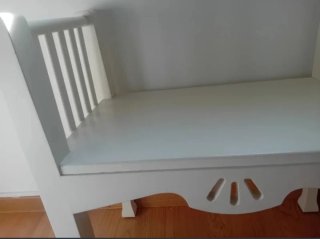 Banco descalzadora blanco madera