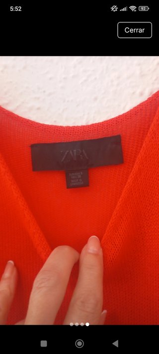 Top Zara Rojo