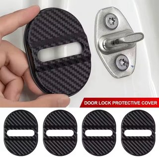 4 Cubiertas Cerradura Puerta Coche Carbono