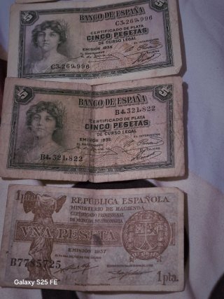 Billetes República Española 1930 y 1935
