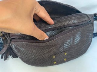 Riñonera de piel vacuno bolso cuero