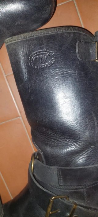 Stivali biker Ciak pelle neri tg 41