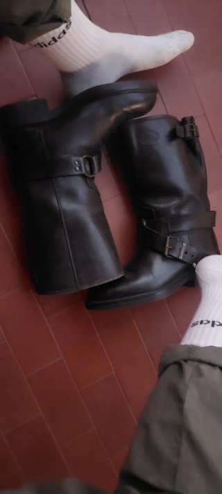 Stivali biker Ciak pelle neri tg 41