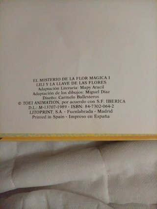 Libro infantil antiguo El Misterio de la Flor Mági