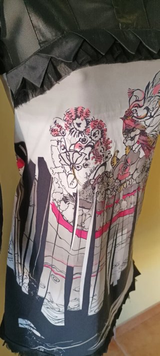 Save The Queen Vestitino Nero Multicolor
