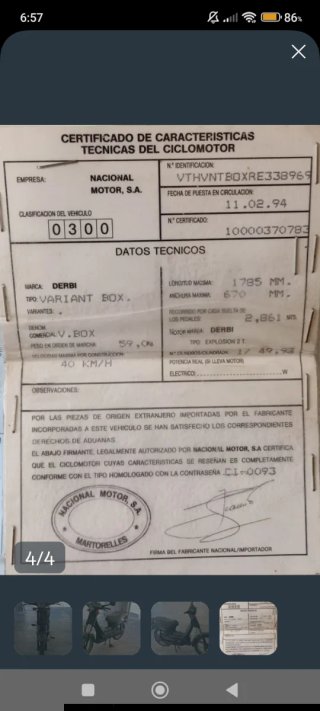 Derbi Varián Box 1994 Automática