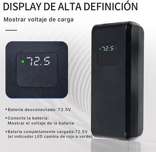YANGZIDIANYUAN cargador 72.5V 3A LED Baterías 60V