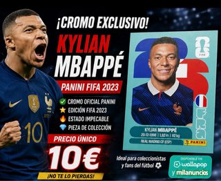 Cromo Kylian Mbappé Panini FIFA 2023