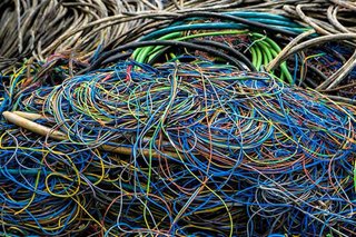 Cables eléctricos varios colores