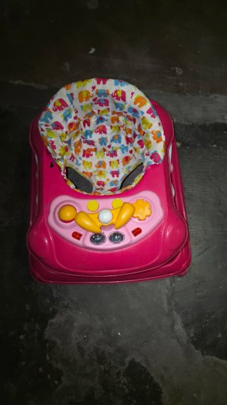Andador para bebé rosa