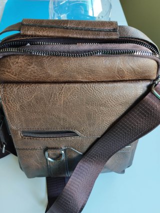 Bolso bandolera hombre marrón