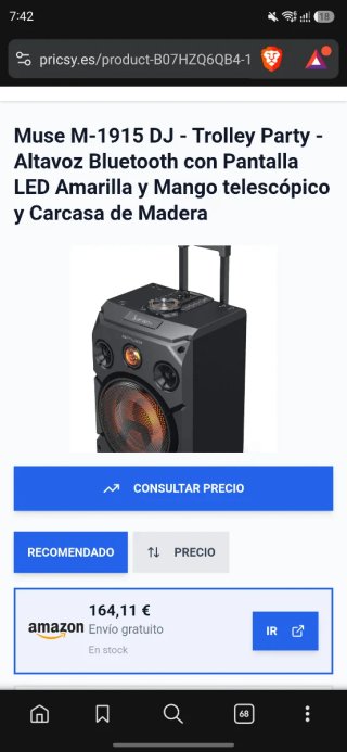 Altavoz Portátil Muse Fiesta Negro Multicolor