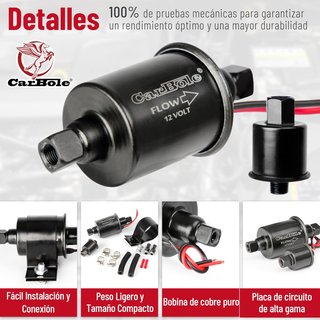Bomba Combustible Eléctrica CarBole 12V 5-9PSI