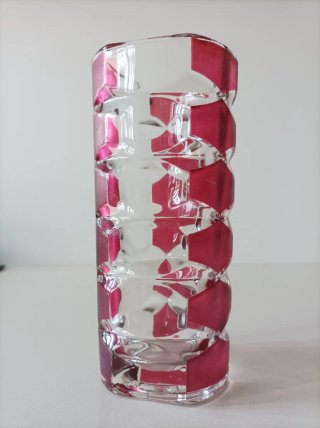 Jarrón/florero de cristal francés