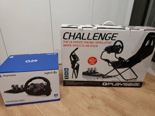 Volante Logitech G29 + Cockpit Playseat