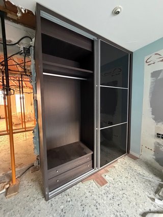 Armario empotrado puertas correderas cristal