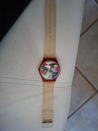 Orologio Swatch Multicolor Rosso