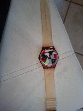 Orologio Swatch Multicolor Rosso