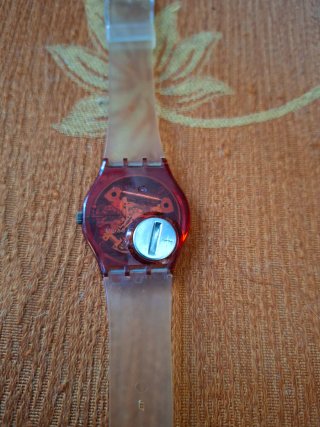 Orologio Swatch Multicolor Rosso