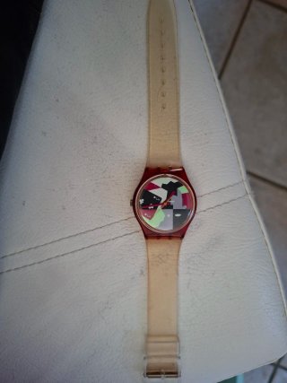 Orologio Swatch Multicolor Rosso
